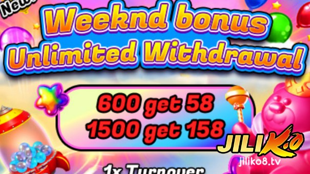 Weekend Bonus Unlimited Withdrawal 1x Rollover